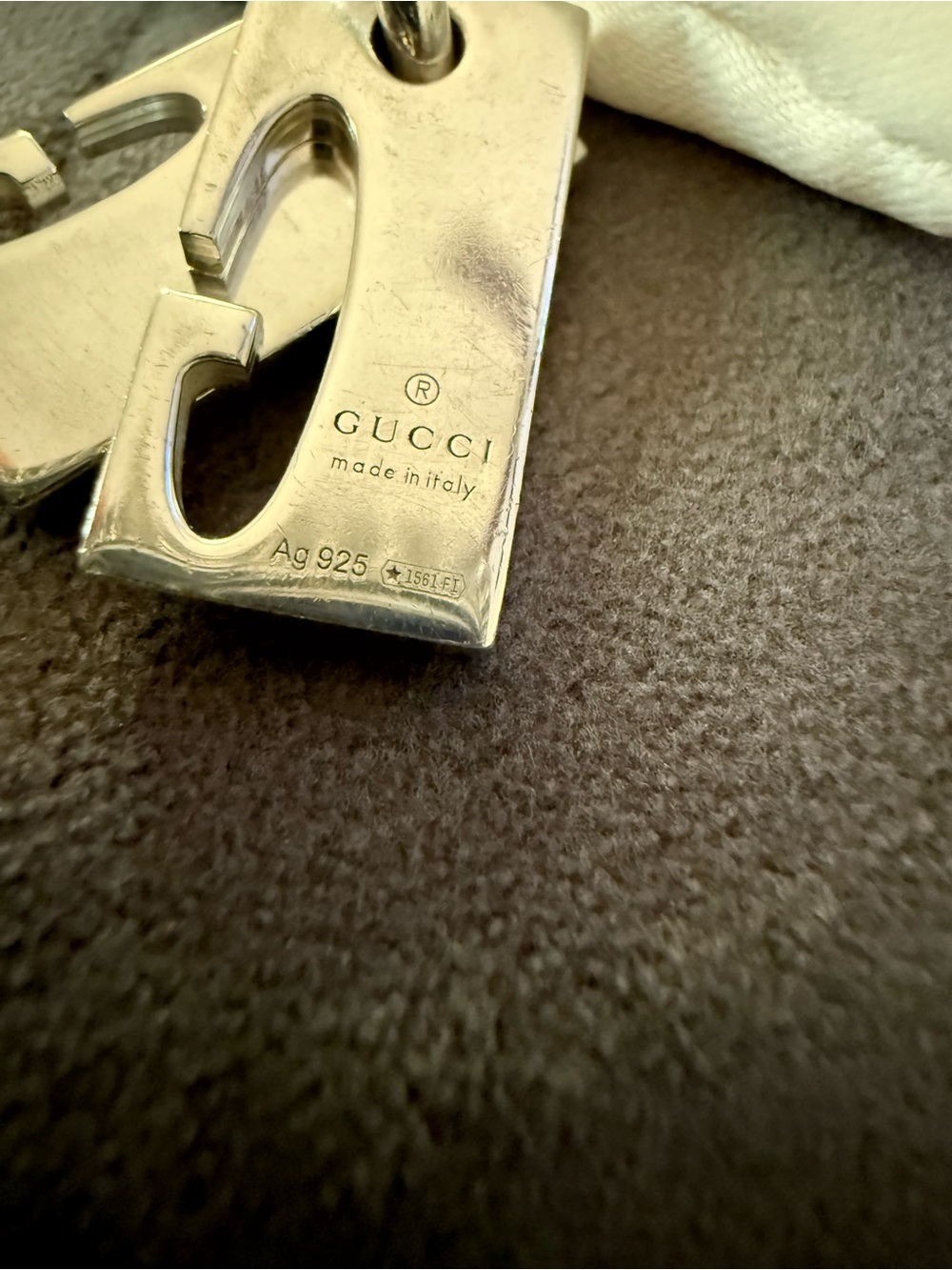 🔥EUC Gucci Sterling Silver Double G Stretch Charm Bracelet Italy🔥 - Picture 13 of 15